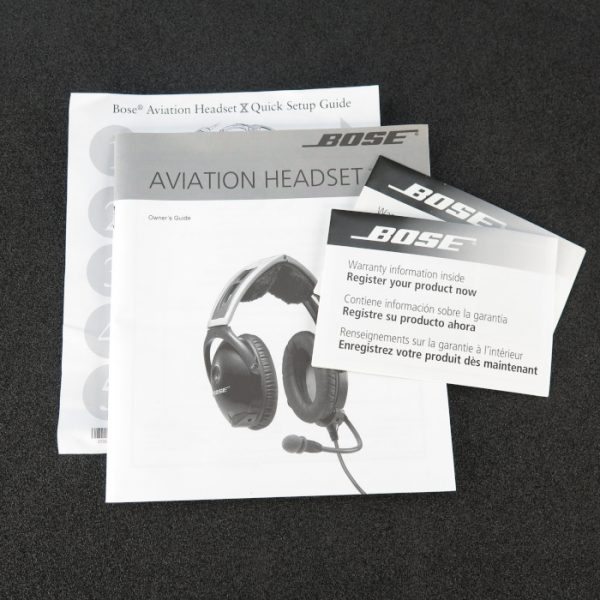 BOSE AVIATION X HEADSET P/N AHX3404 AeroXS